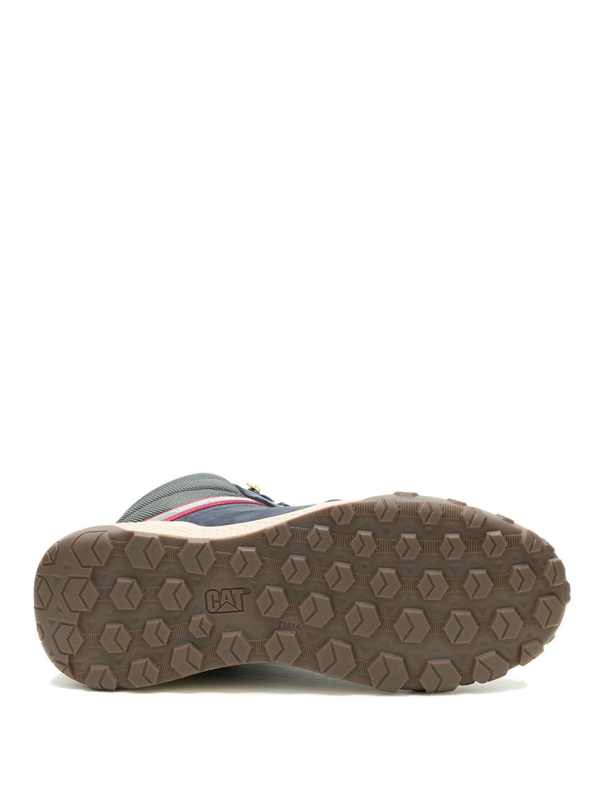 Zapatilla C/Caña Cuero Hombre Hex Ready Mid Wp Azul-7