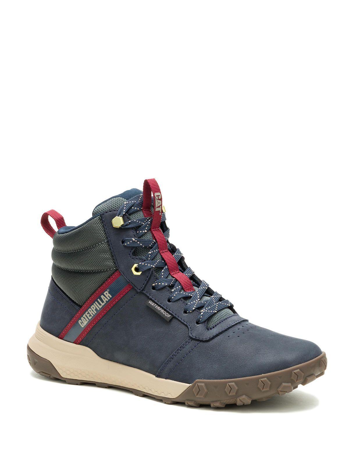 Zapatilla C/Caña Cuero Hombre Hex Ready Mid Wp Azul-0