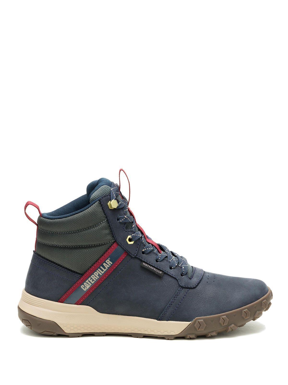 Zapatilla C/Caña Cuero Hombre Hex Ready Mid Wp Azul-1