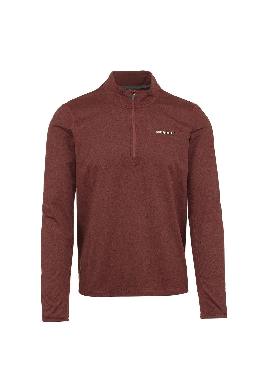 Poleron Hombre Betatherm Qtr Zip Burdeo-0