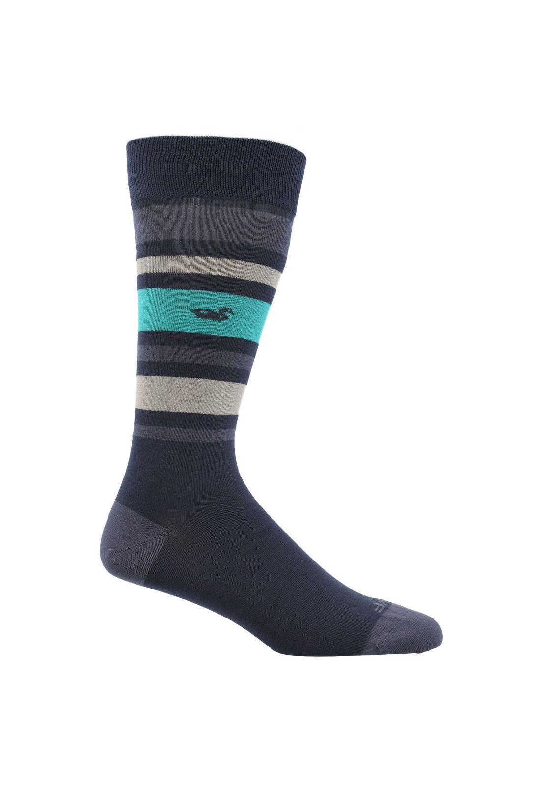 Calcetín Bambú Hombre LG stripes Azul-0