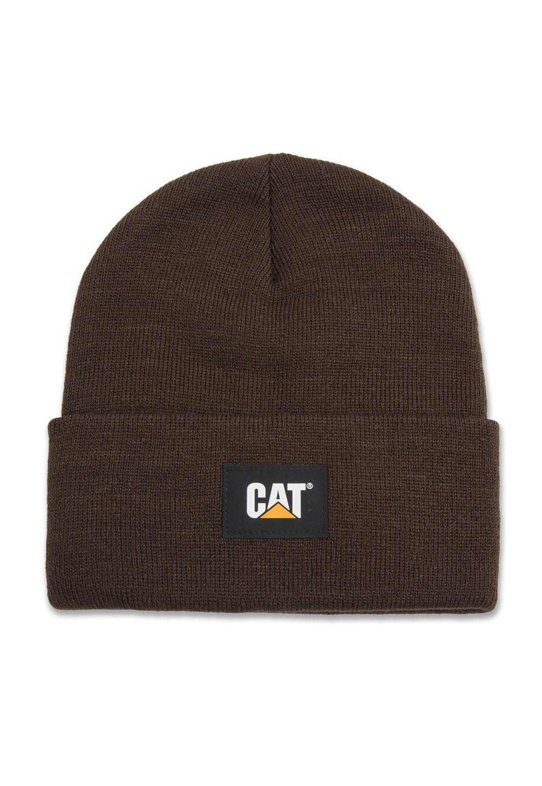 Gorro Casual Hombre Cat Label Cuff Beanie Café-0