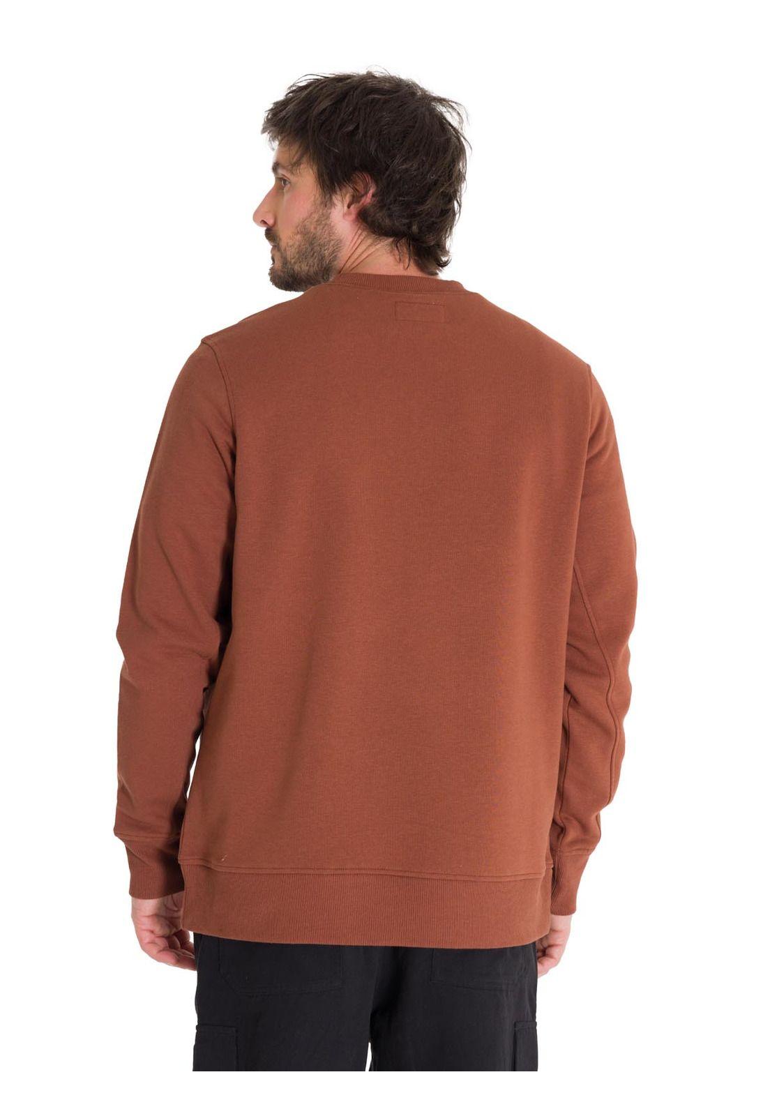 Polerón Cat Logo Crewneck Unisex Terracota Cat-3