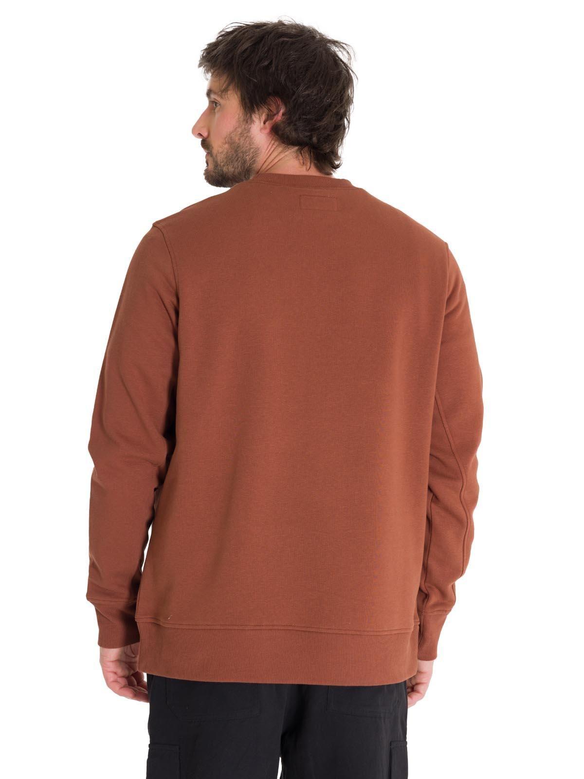 Polerón Cat Logo Crewneck Unisex Terracota Cat-3