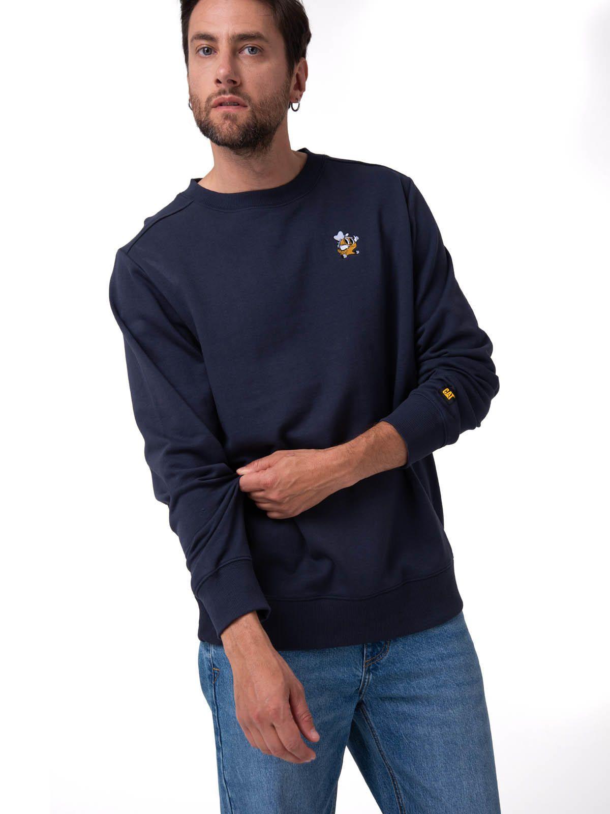 Polerón Hombre Graphic Fleece Azul Oscuro-0