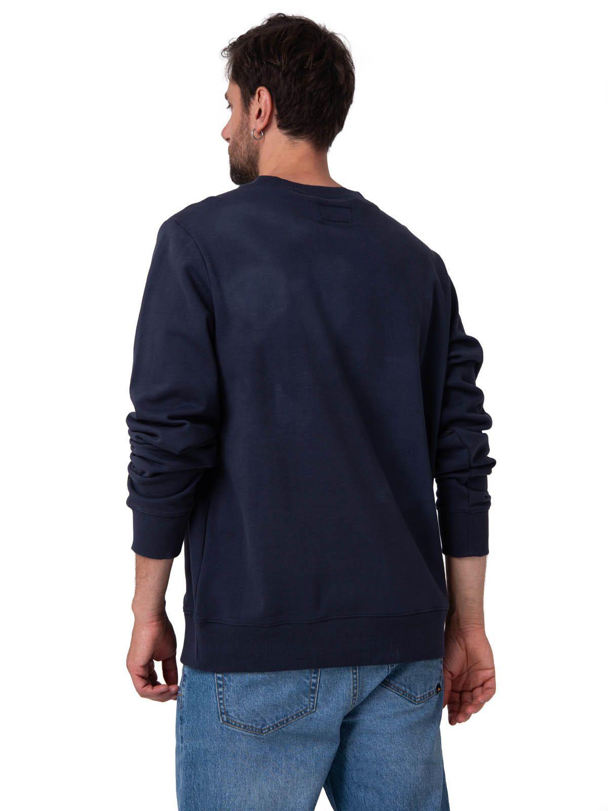 Polerón Hombre Graphic Fleece Azul Oscuro-3
