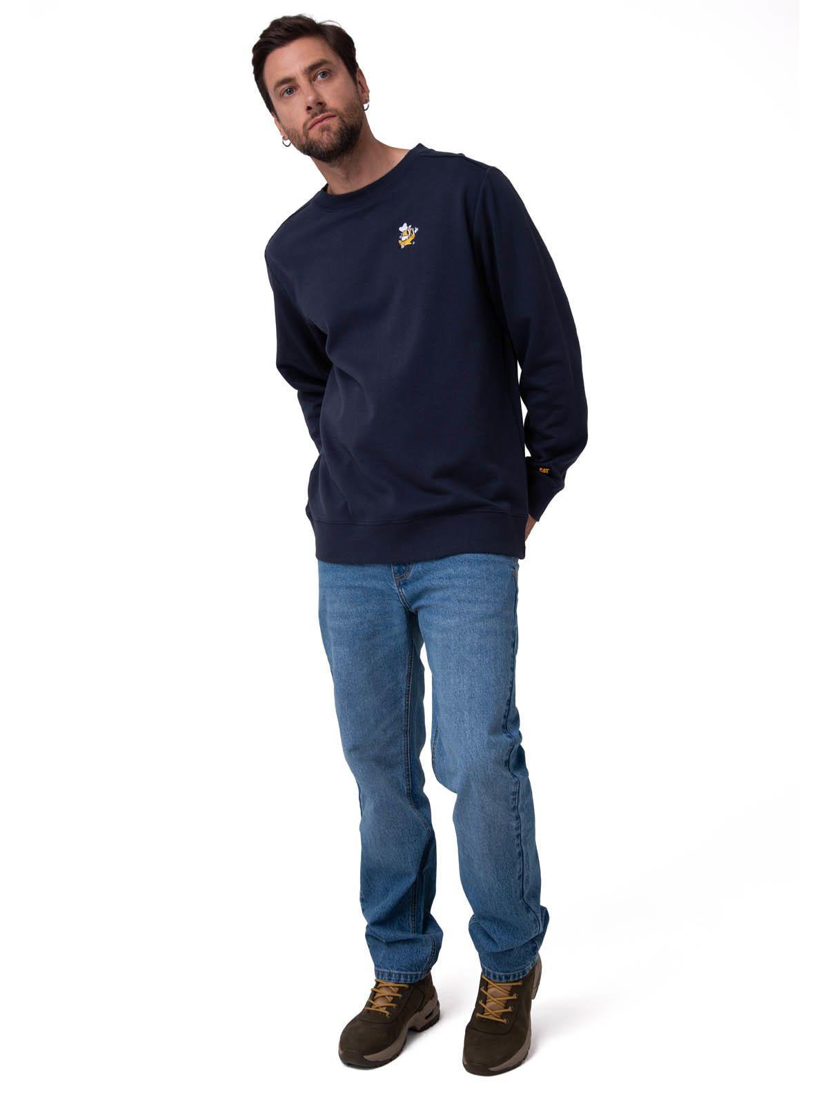 Polerón Hombre Graphic Fleece Azul Oscuro-5