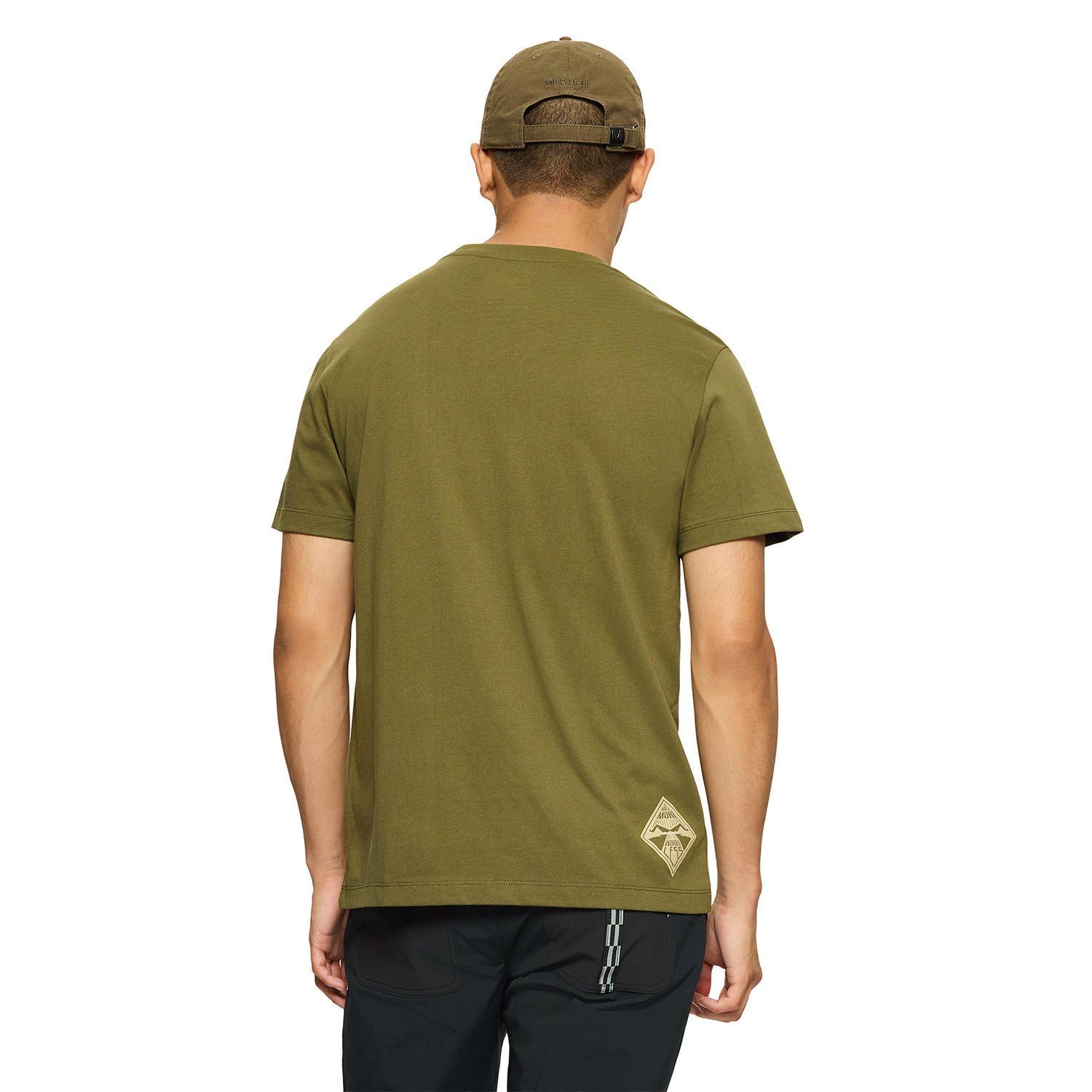 Polera Manga Corta Hombre Worry Less Verde-3