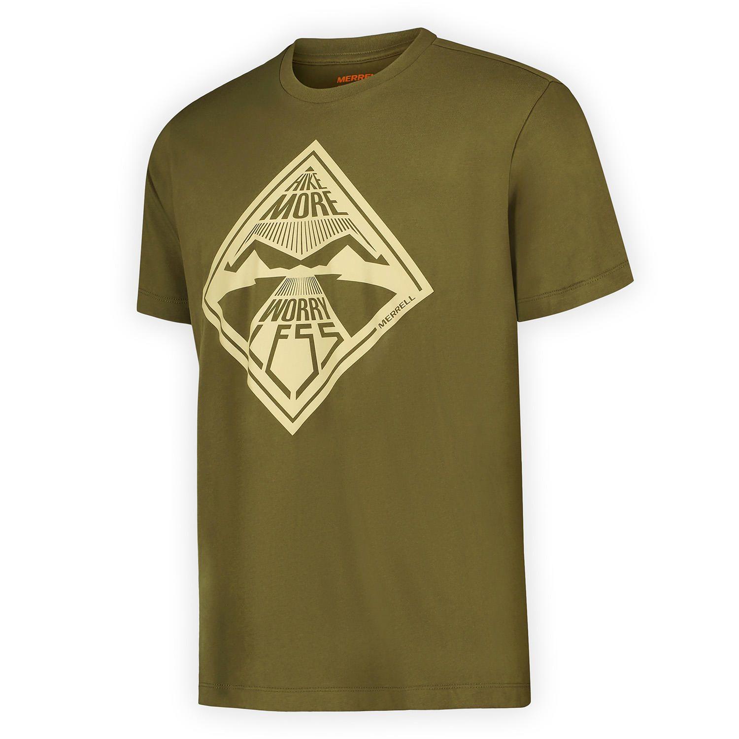 Polera Manga Corta Hombre Worry Less Verde-6