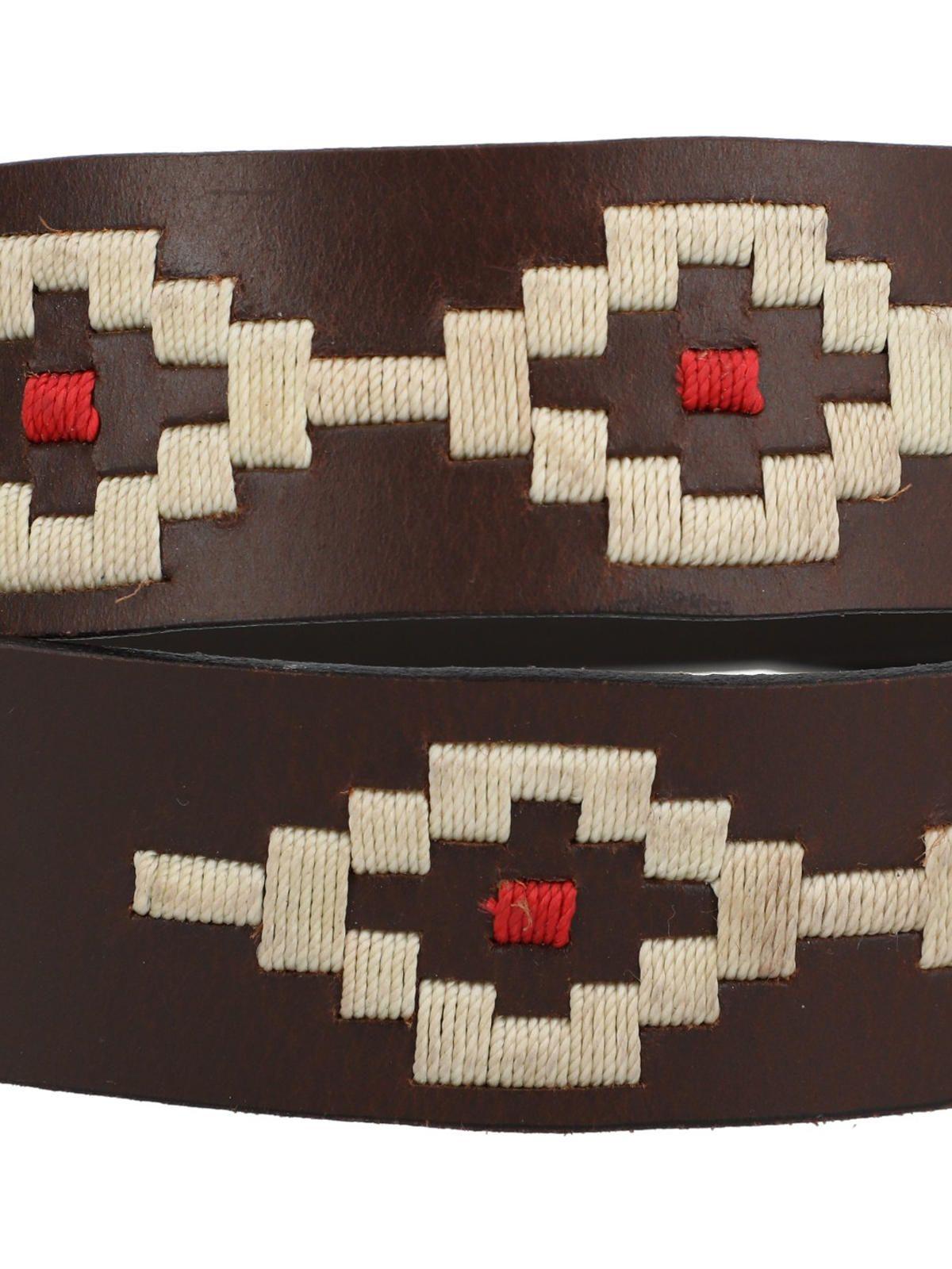 Cinturón Cuero Hombre Rf Fusi Café-2