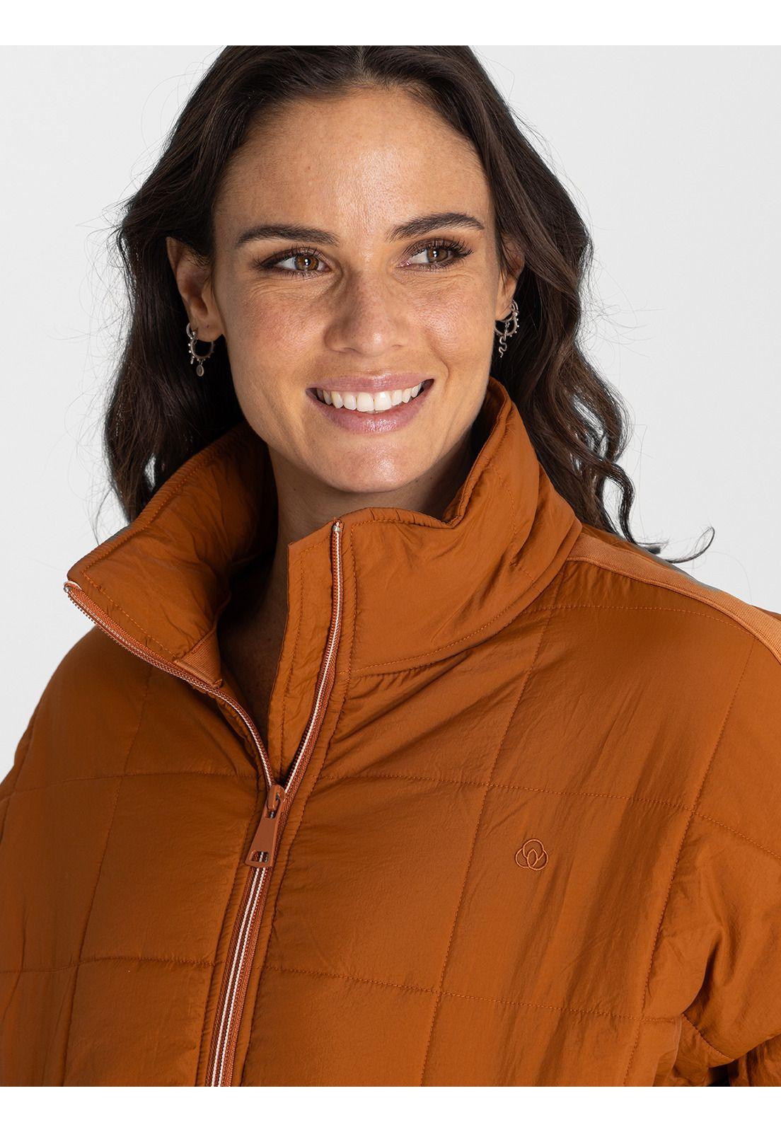 Parka Puffer Mujer Creta Café-4