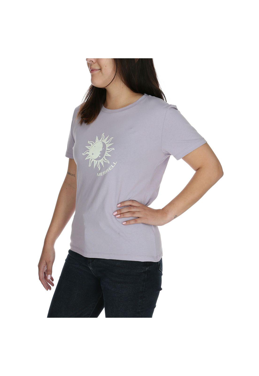 Polera Mujer Sun-Moon Tee Gris-1
