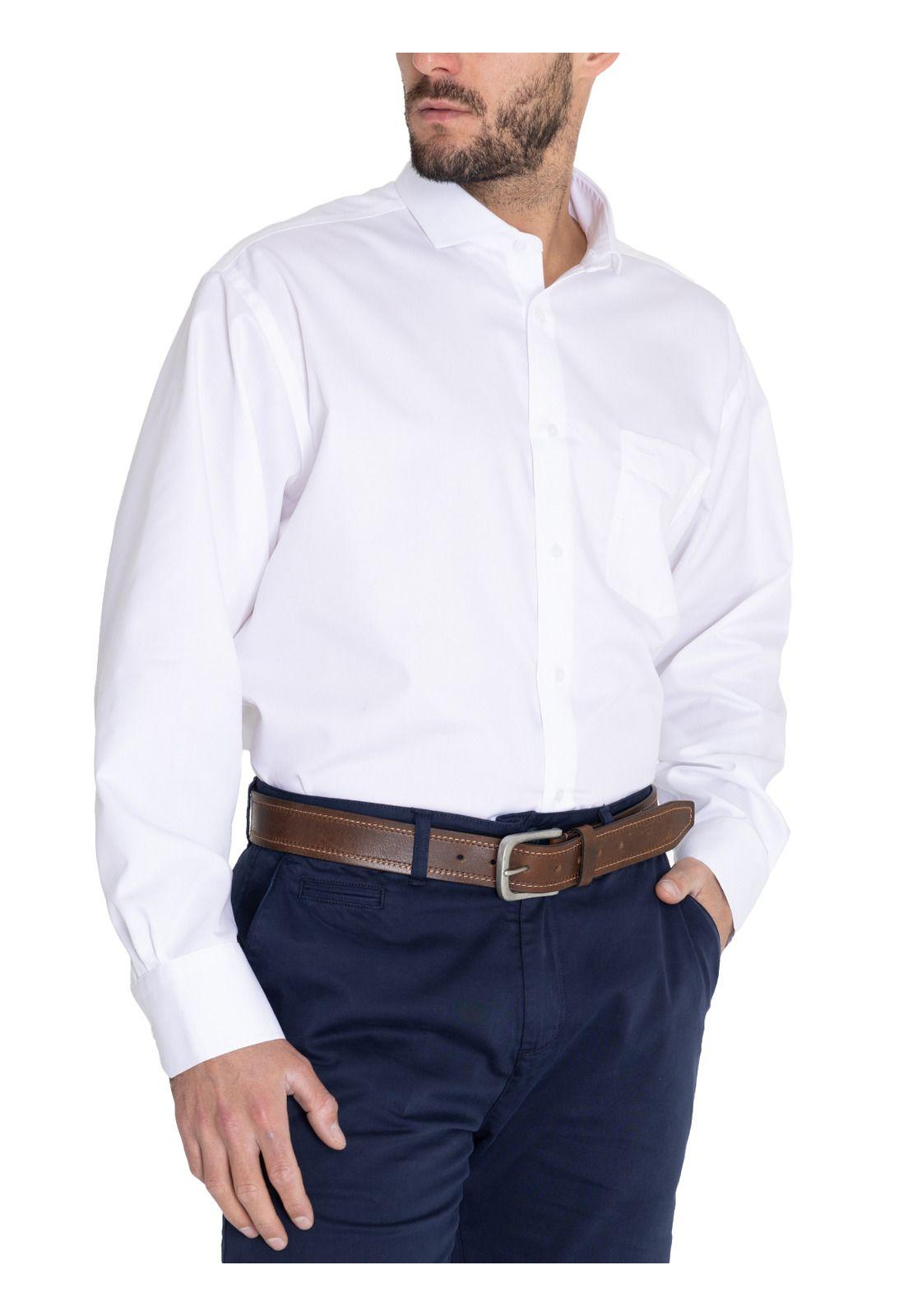 Camisa Cuello Ita Blanco E.Lifesolid Hombre -5