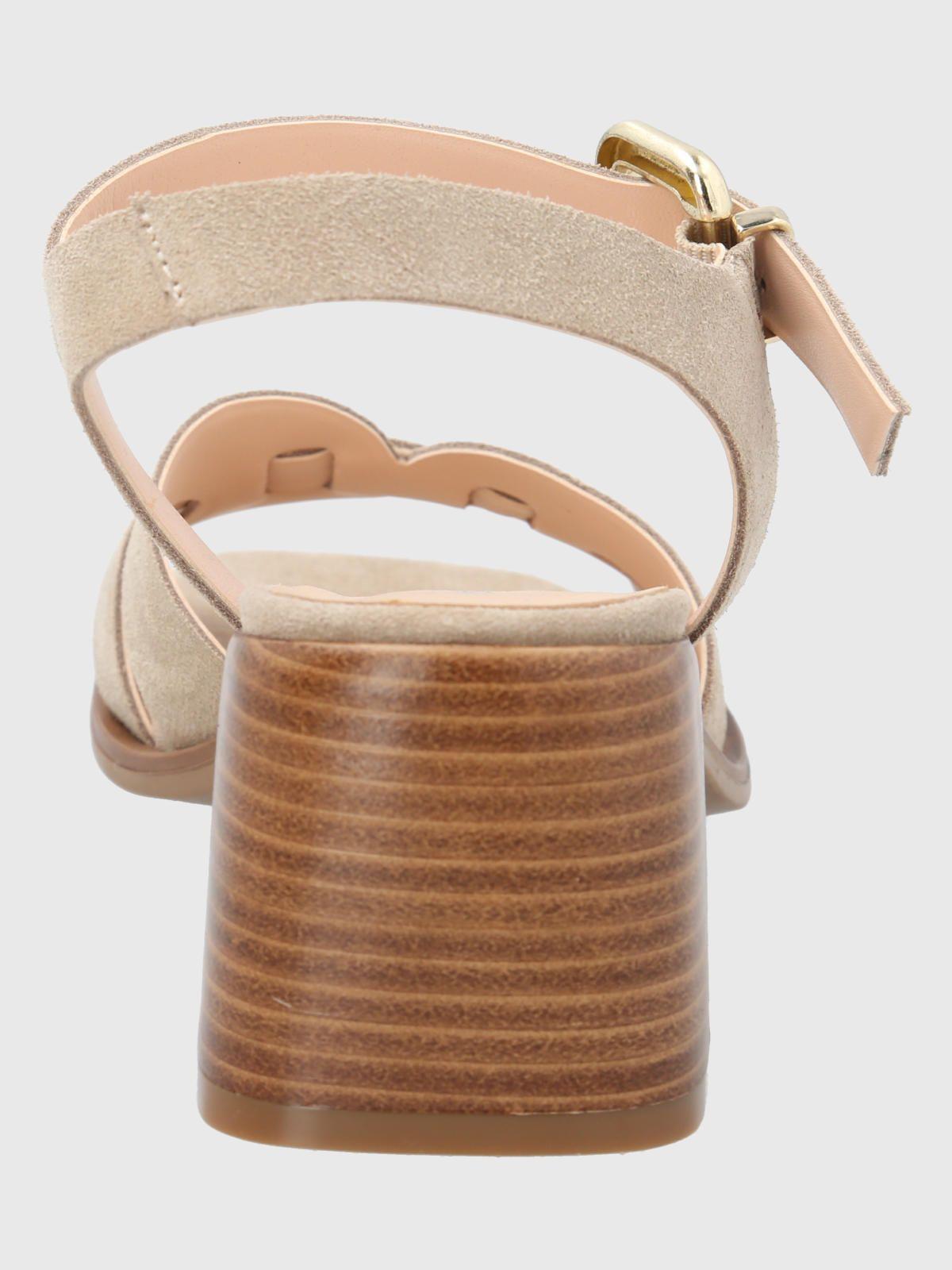 Sandalia Cuero Beige Mujer Pastore -5