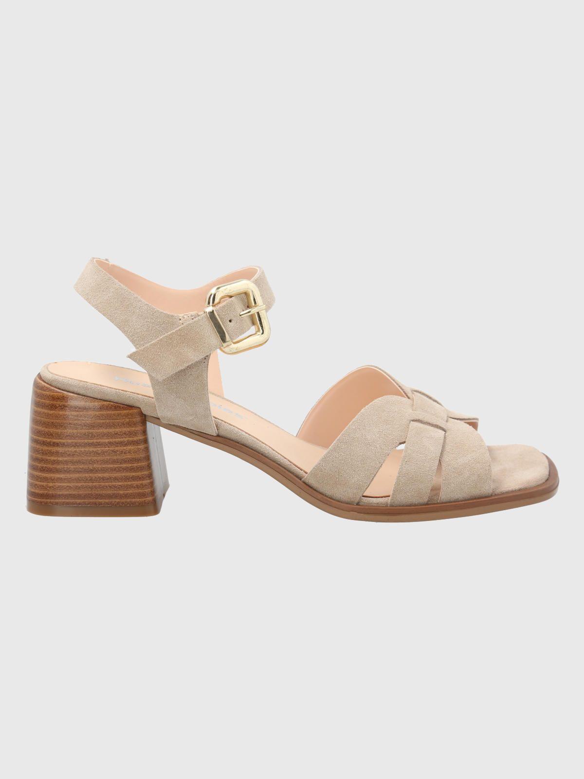 Sandalia Cuero Beige Mujer Pastore -1
