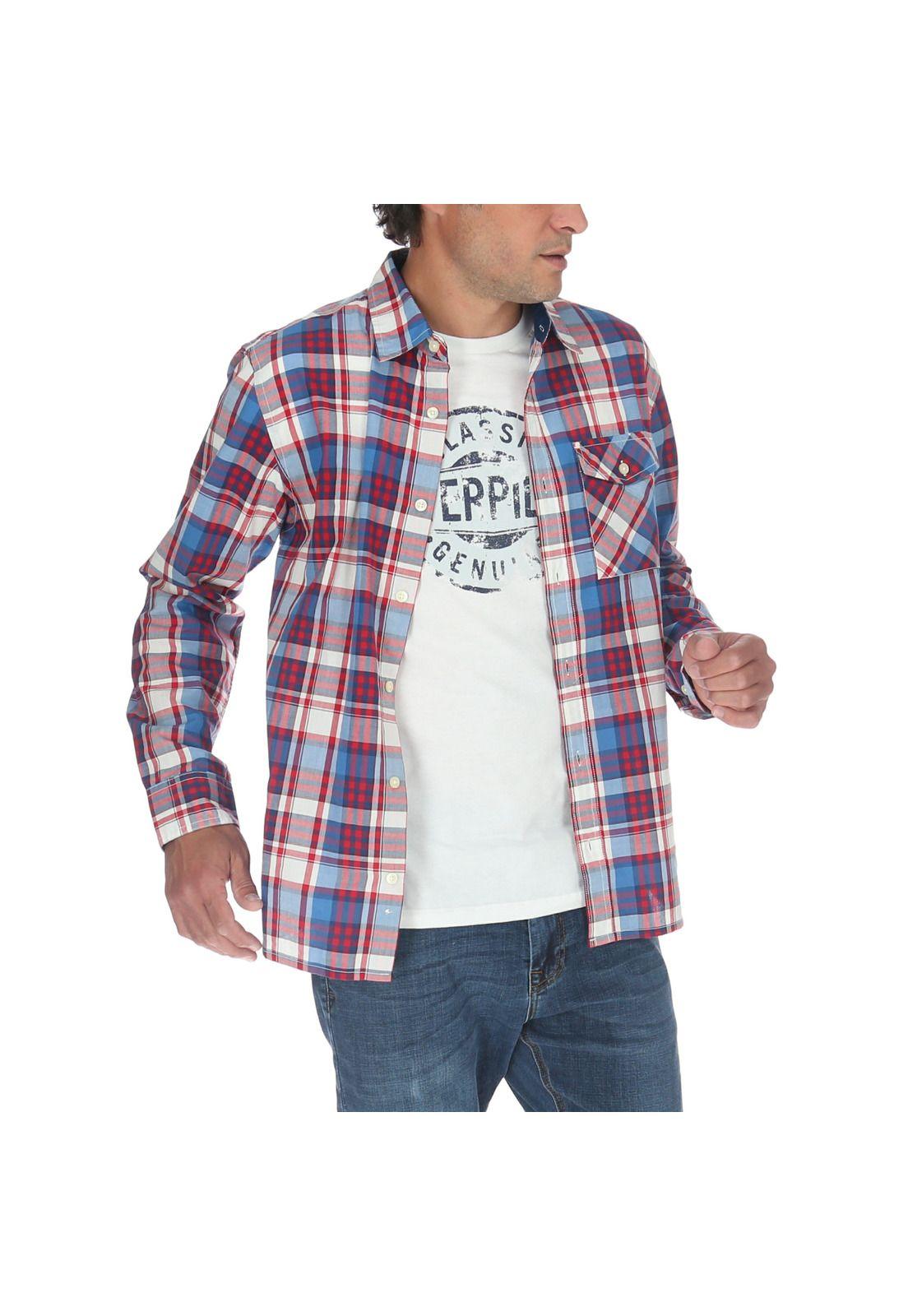 Camisa M/L Hombre Foundation L/S Plaid Multicolor-3