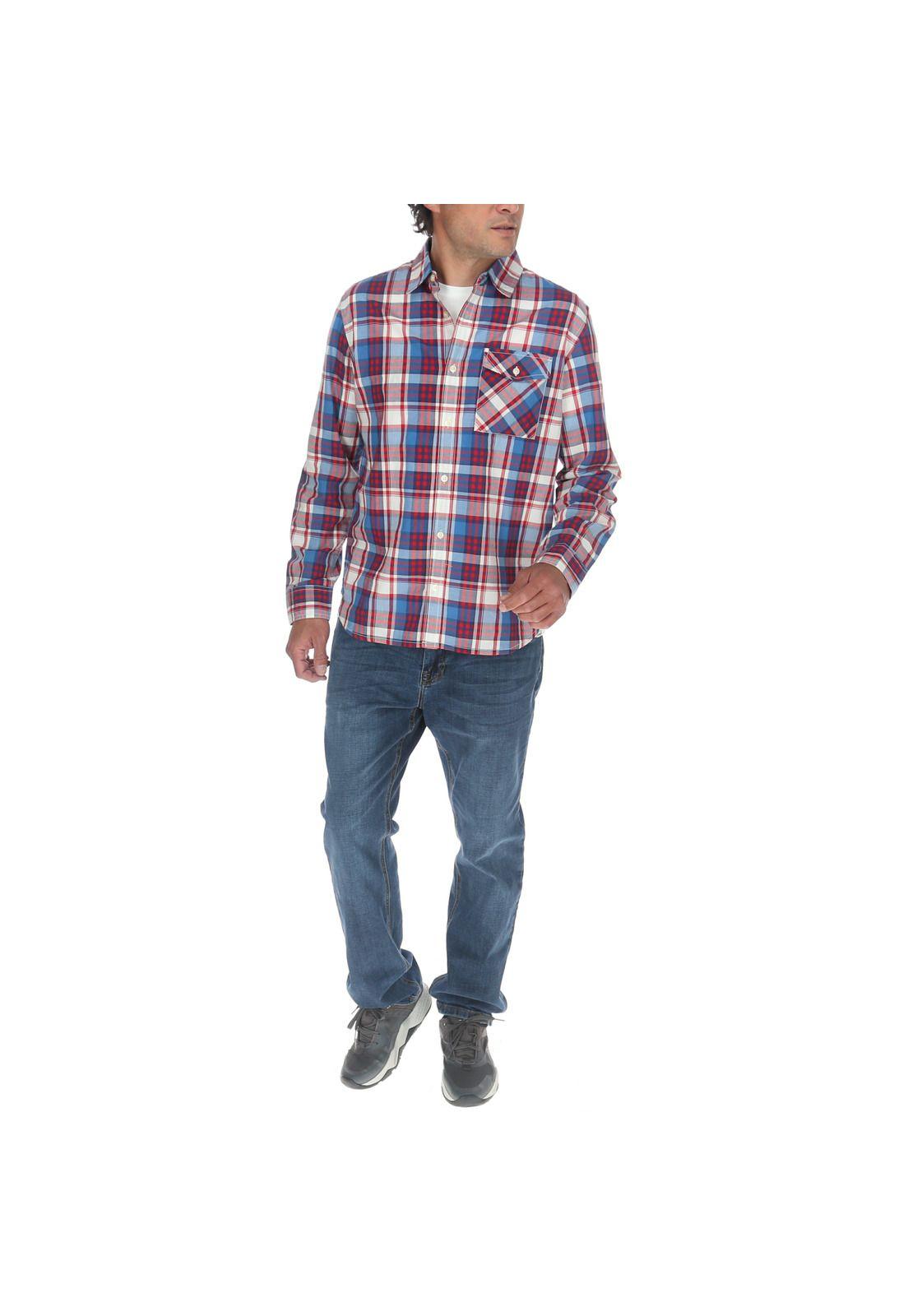 Camisa M/L Hombre Foundation L/S Plaid Multicolor-4