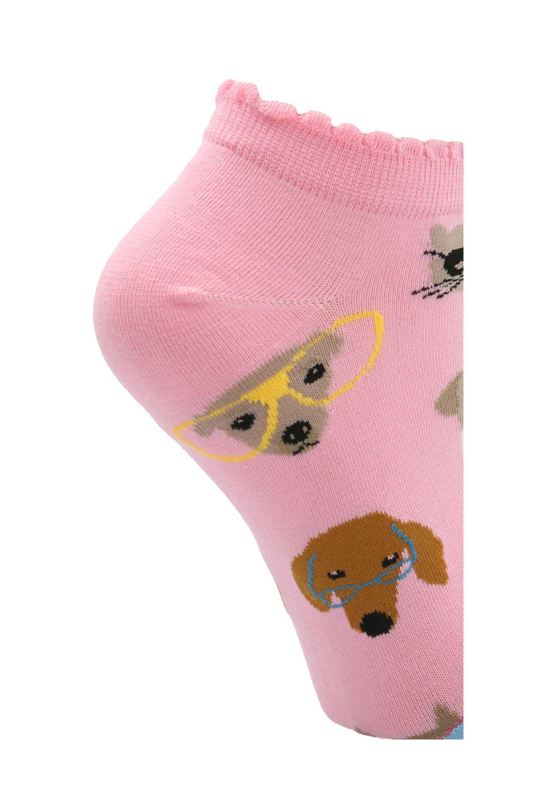 Calcetin Rosa Claro Ped St Lovepet Mujer-1