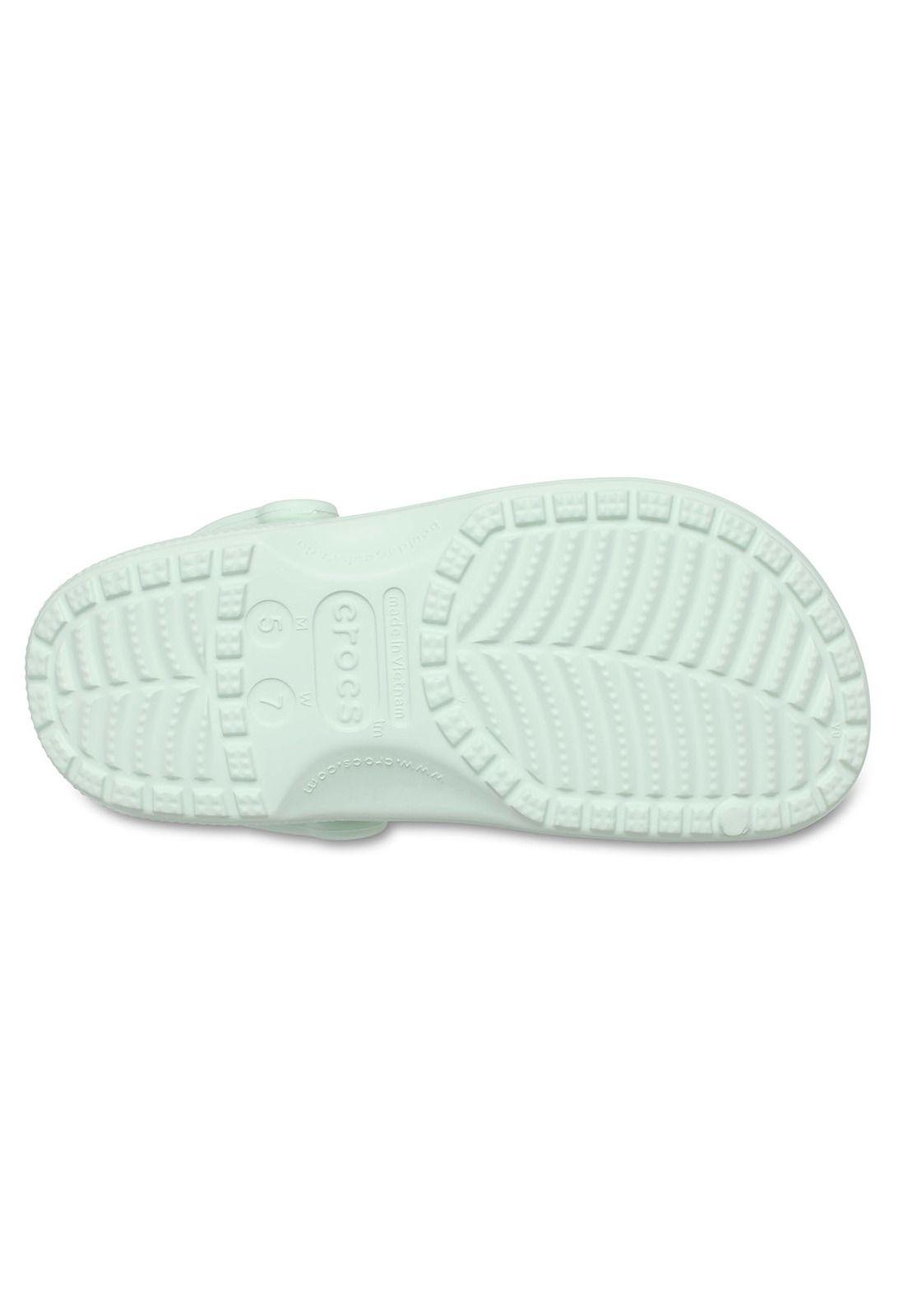 Zueco Crocs Mujer Classic Clog Verde Menta-5