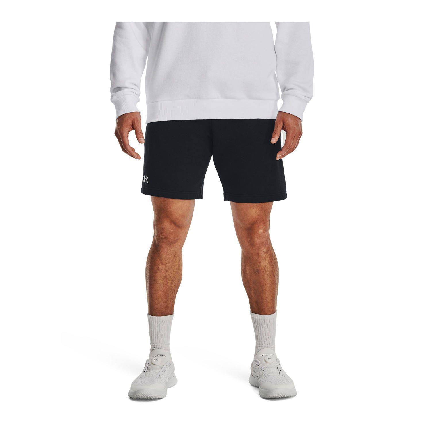 Shorts Fleece UA Rival Negro para hombre-3