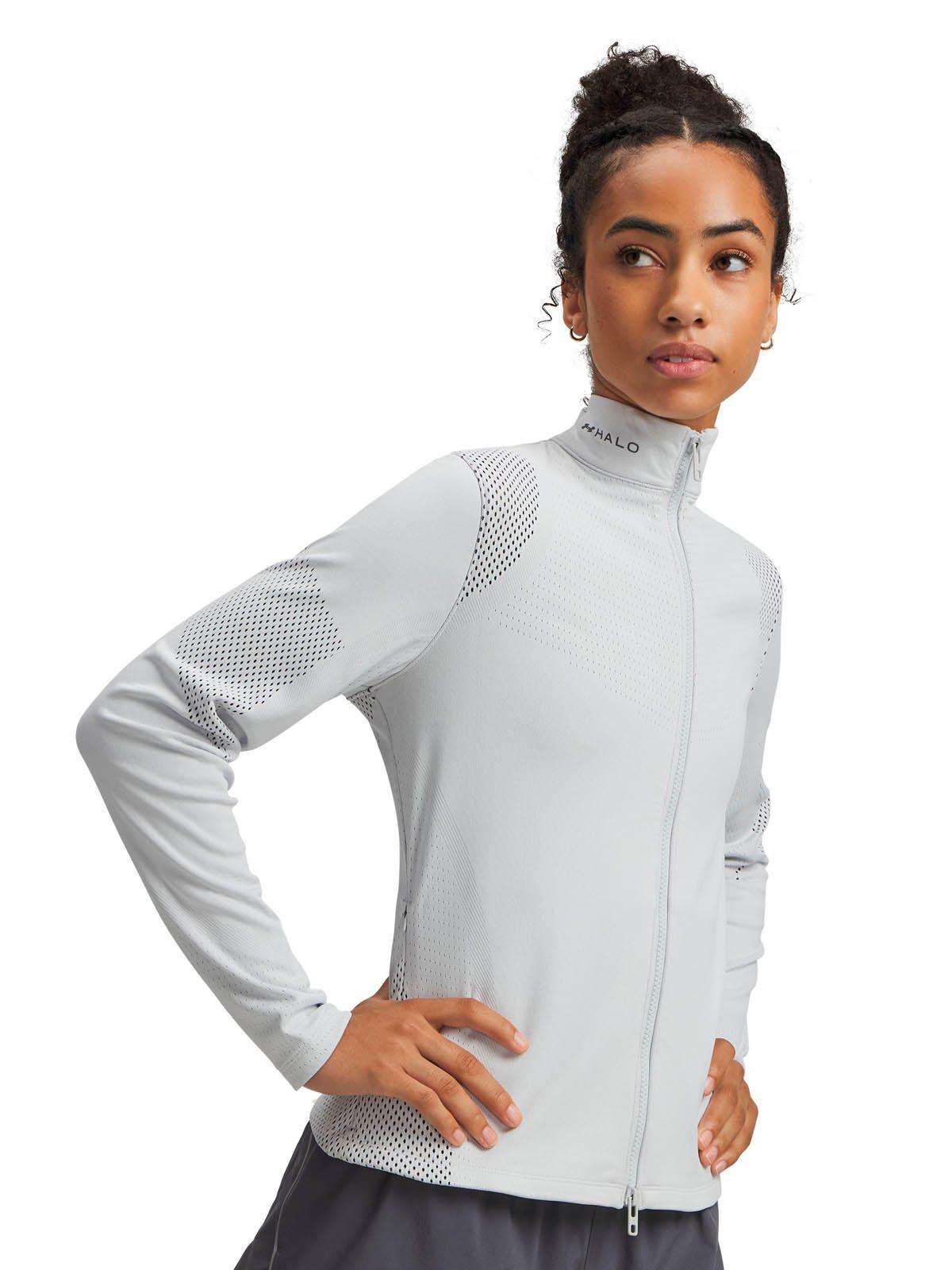 Polerón Training para Mujer Halo Gris -0