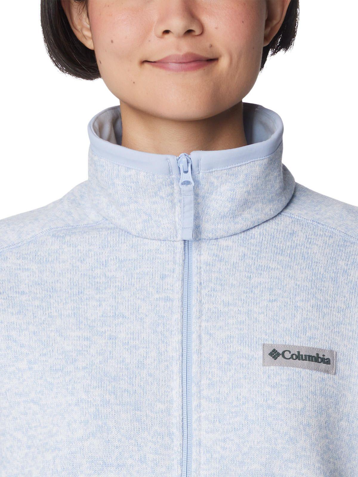 Polar Mujer W Sweater Weather Full Zip Celeste-3