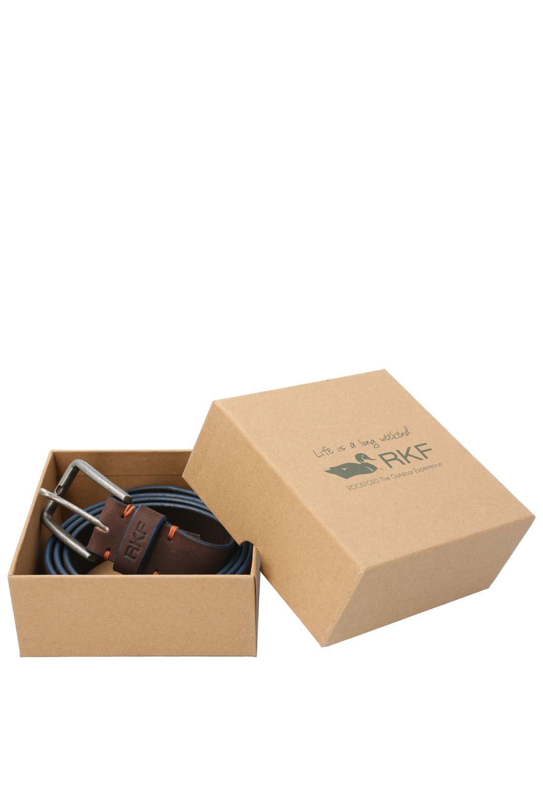 Cinturón Cuero Hombre RF Swallow Café-3