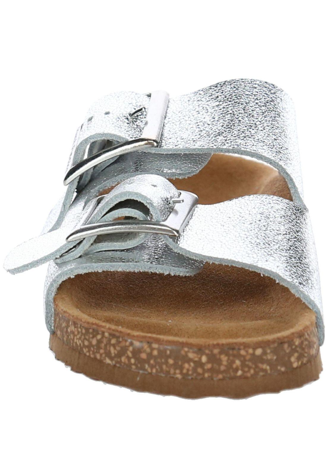 Sandalia Cuero Birke Plateado-2