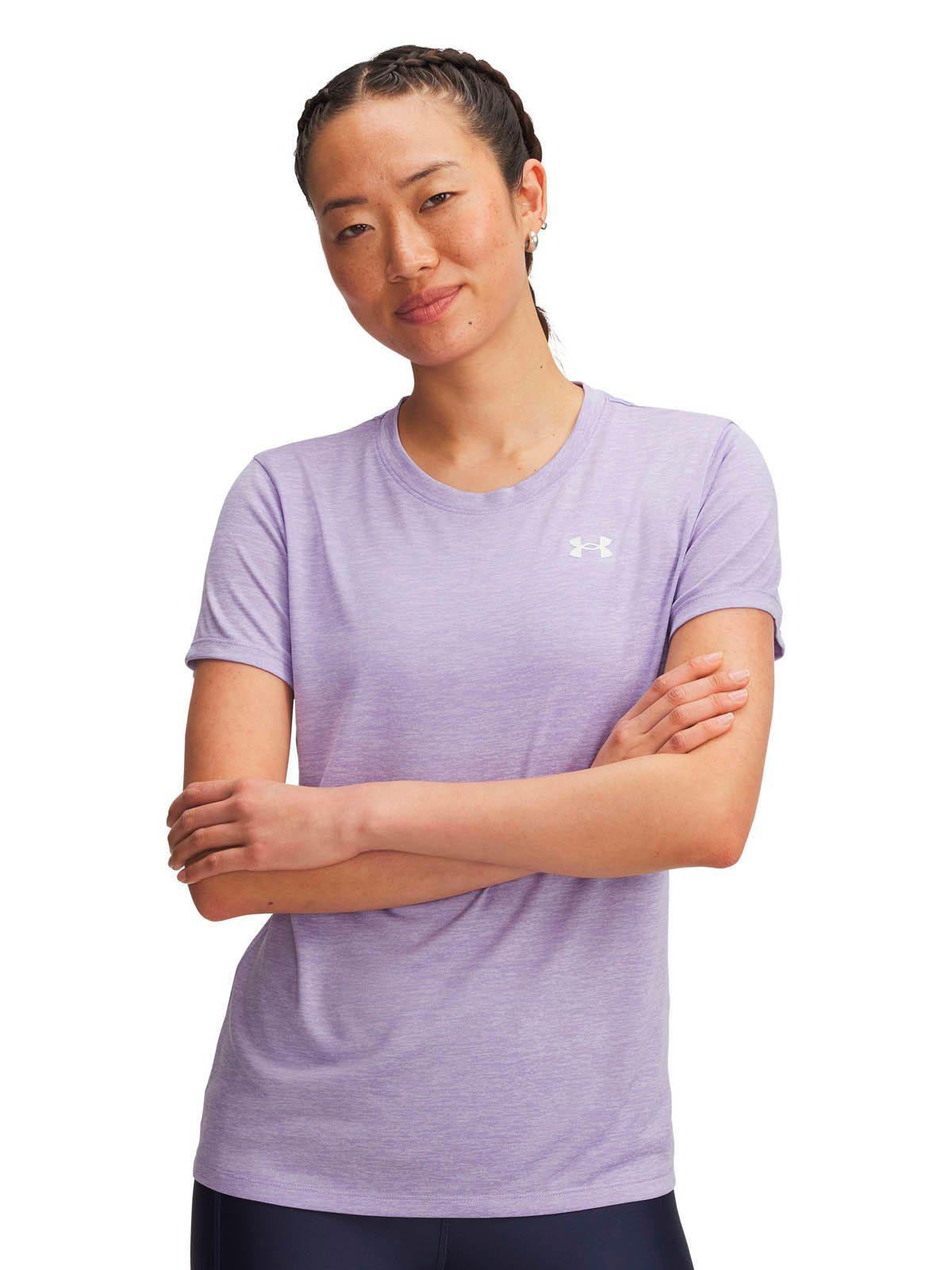 Polera Manga Corta Training para mujer Tech Twist morado -3