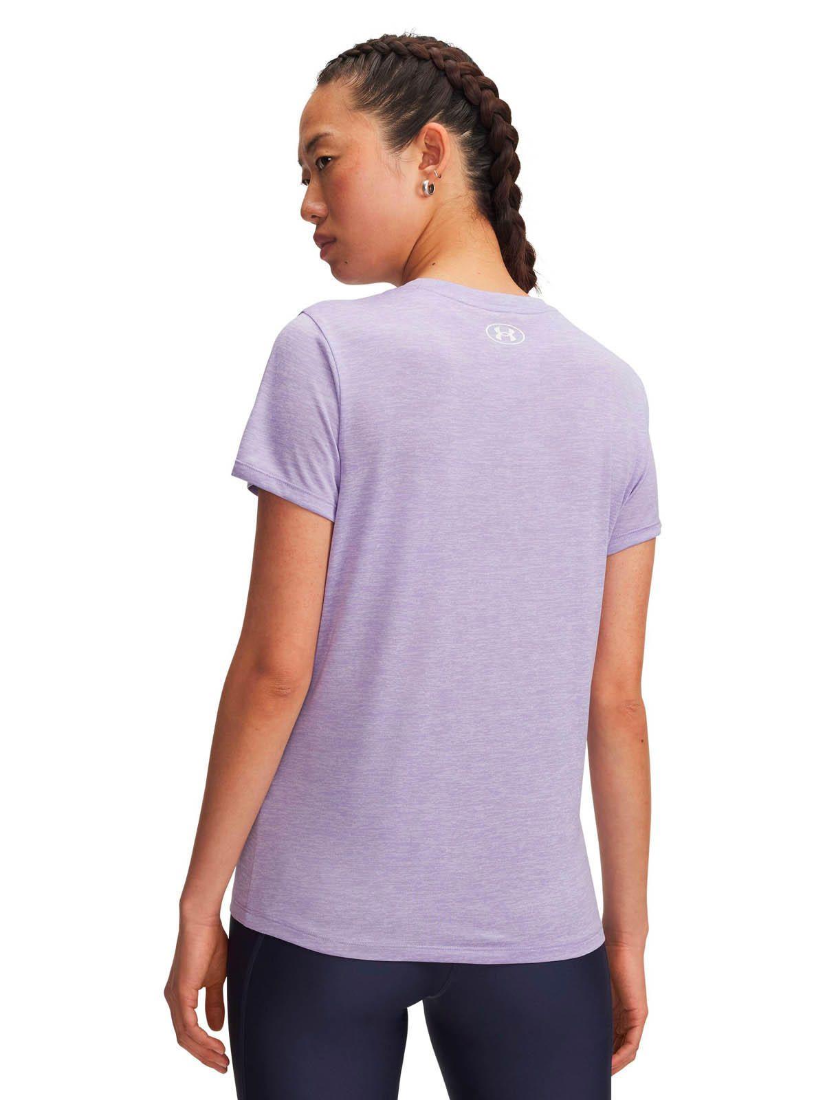 Polera Manga Corta Training para mujer Tech Twist morado -4