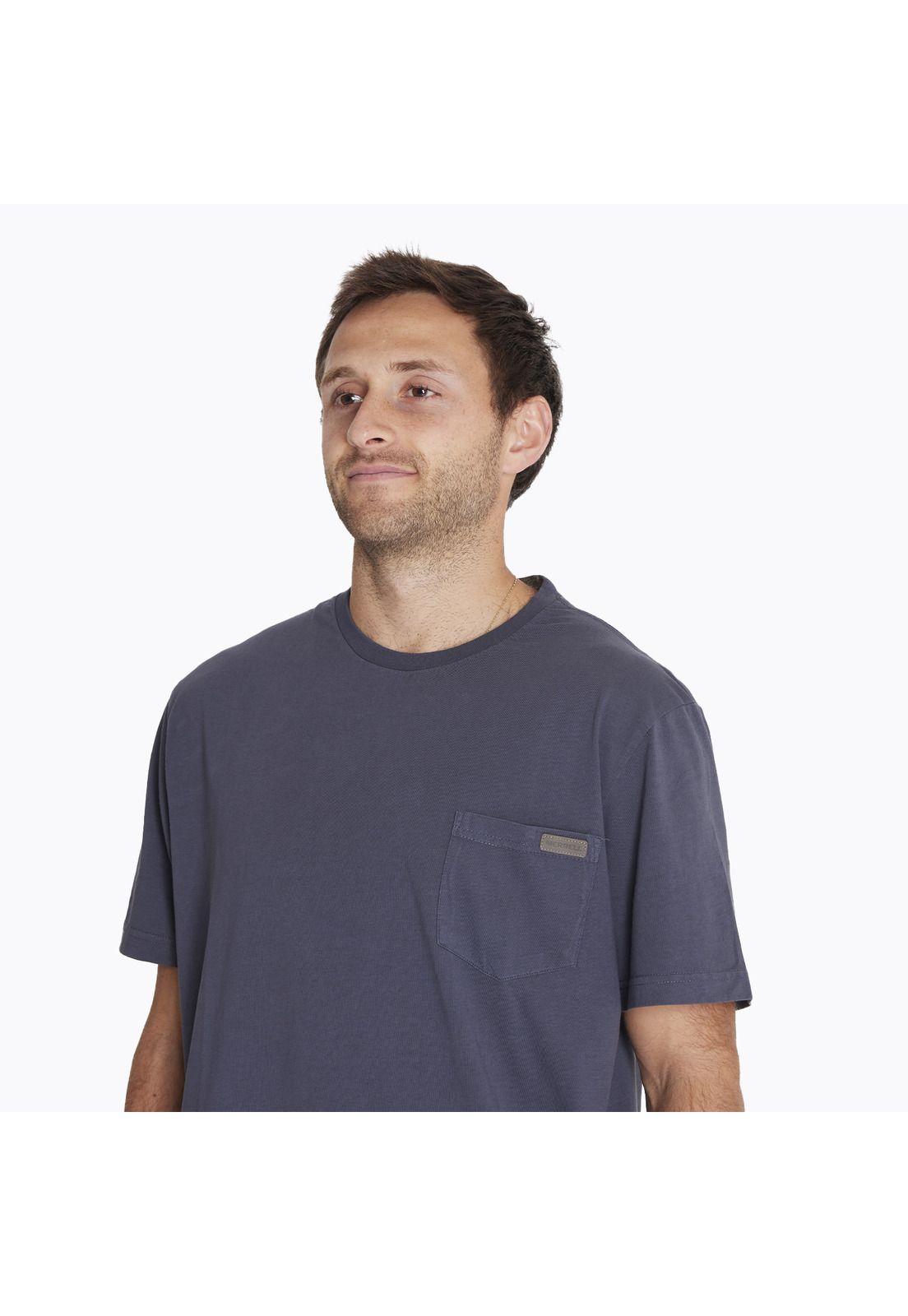 Polera M/C T-Shirt Short Sleeve Azul Hombre-3