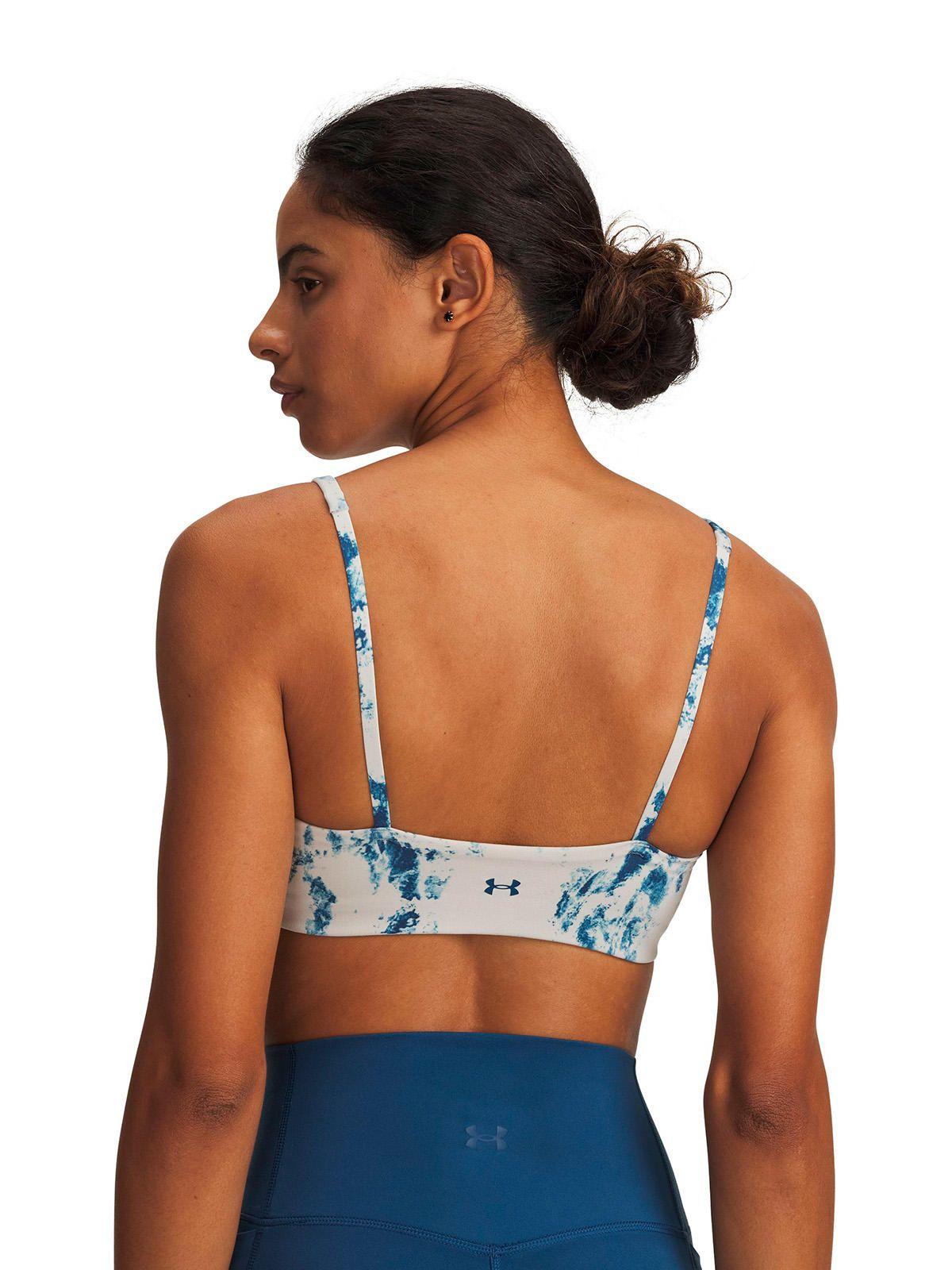 Peto UA Motion Low Print Blanco Mujer-1