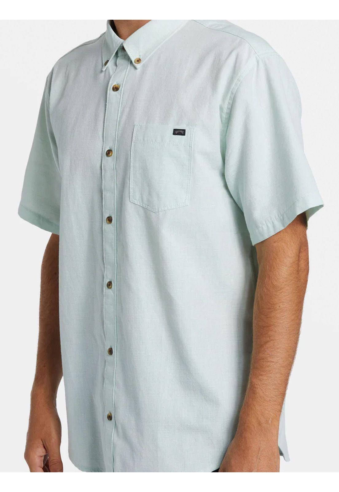 Camisa Manga Corta Hombre All Day Celeste-3