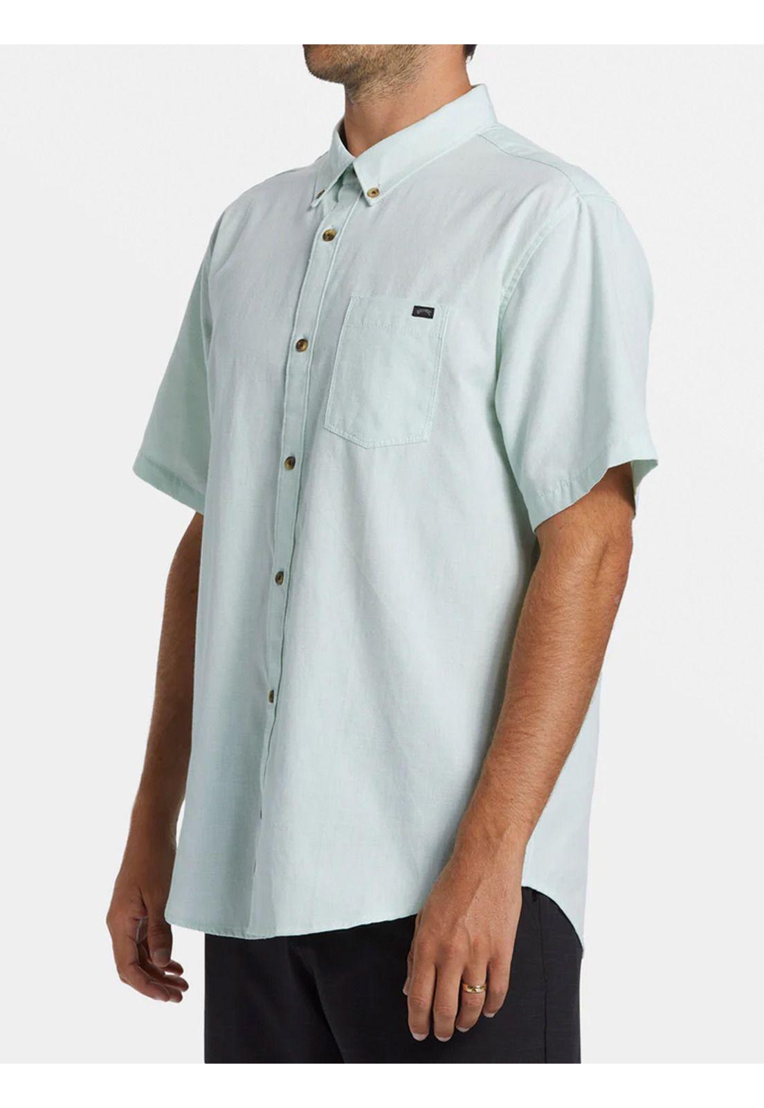 Camisa Manga Corta Hombre All Day Celeste-4