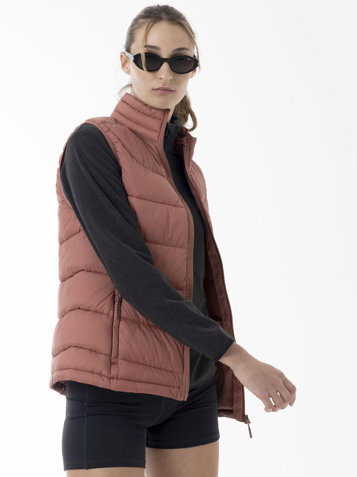 Parka Sin Mangas Mujer Core Quilted Vest Rosado-0