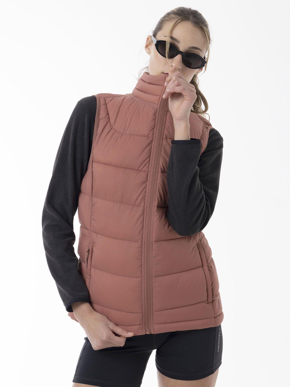 Parka Sin Mangas Mujer Core Quilted Vest Rosado-1
