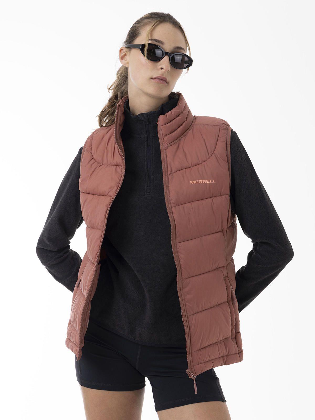Parka Sin Mangas Mujer Core Quilted Vest Rosado-4