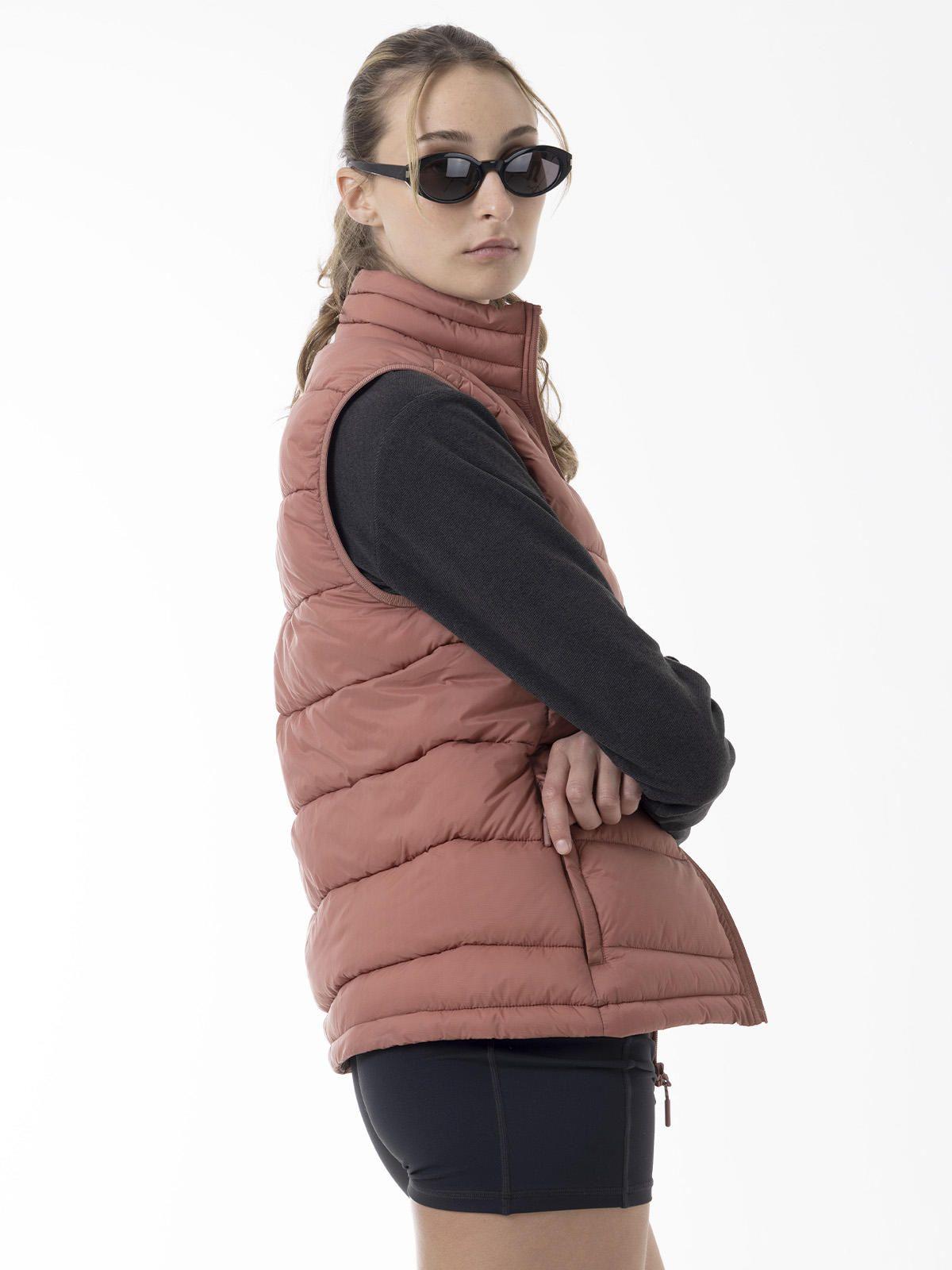 Parka Sin Mangas Mujer Core Quilted Vest Rosado-5