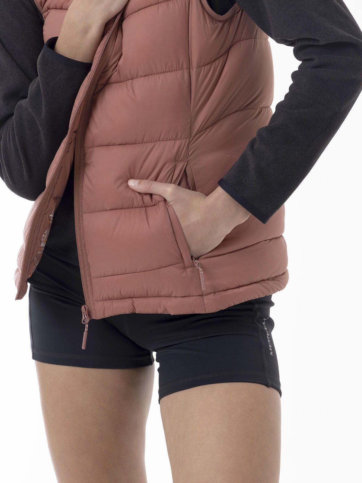 Parka Sin Mangas Mujer Core Quilted Vest Rosado-7