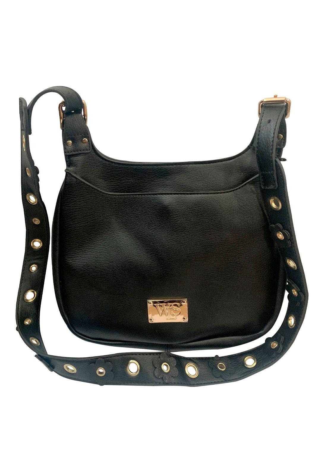 Cartera Flower Cross Negro-0