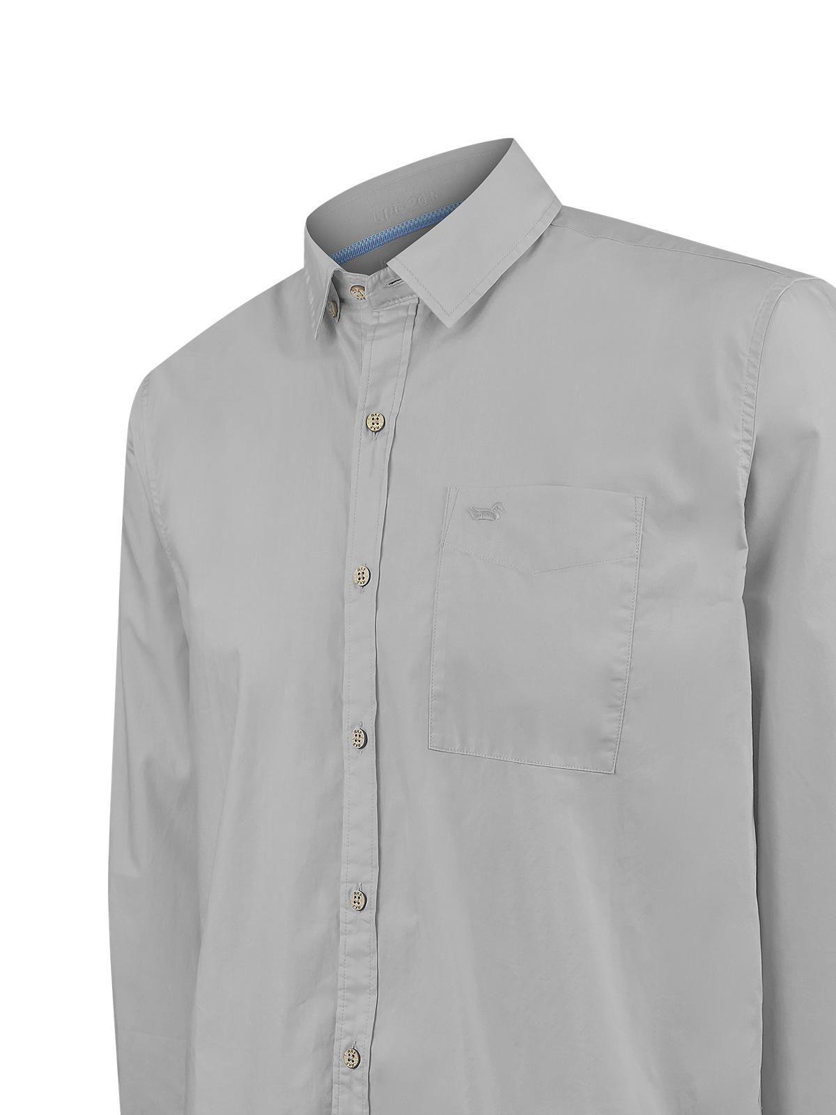 Camisa Algodón Orgánico Hombre Galiton Gris-3