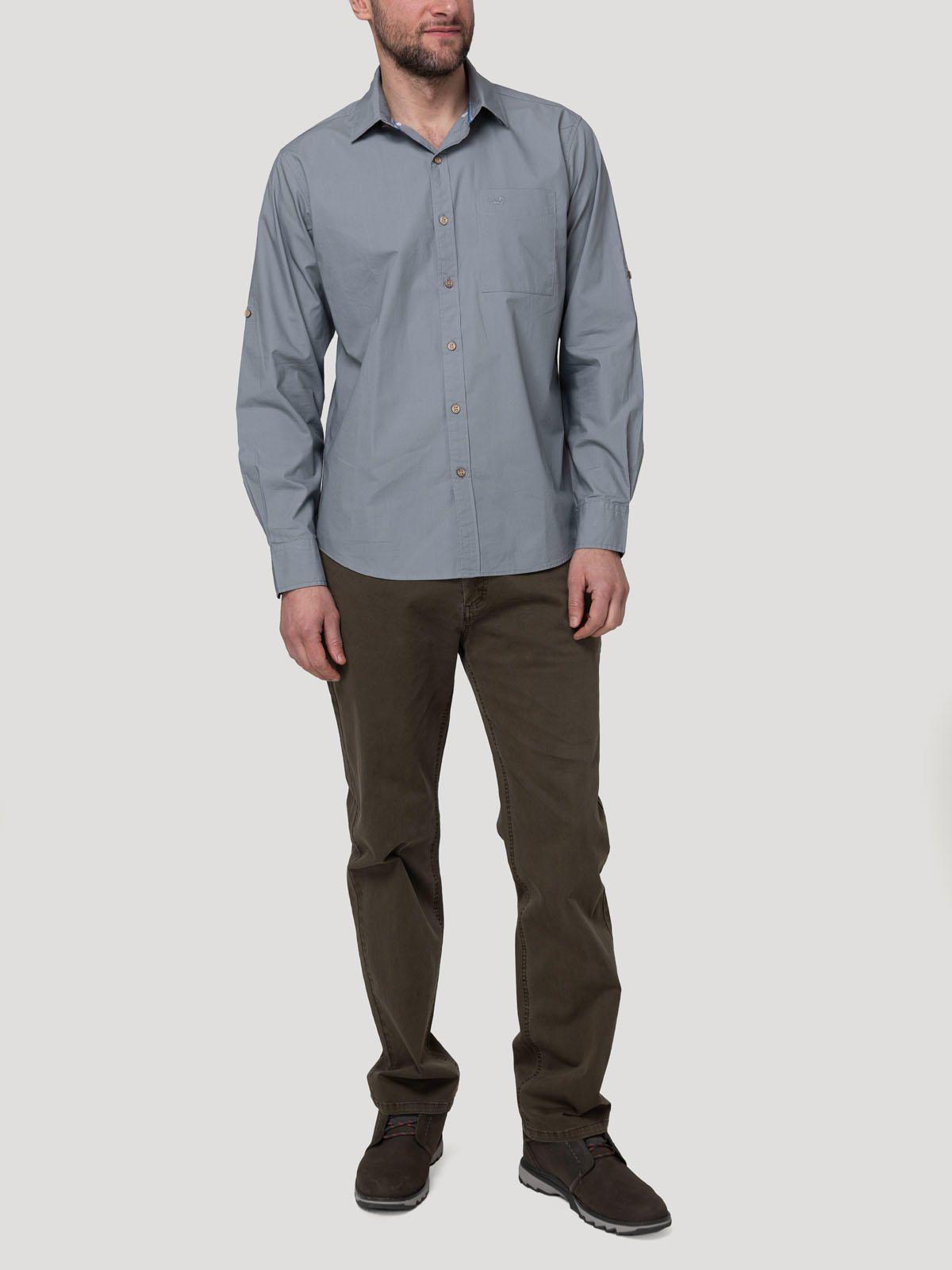 Camisa Algodón Orgánico Hombre Galiton Gris-7
