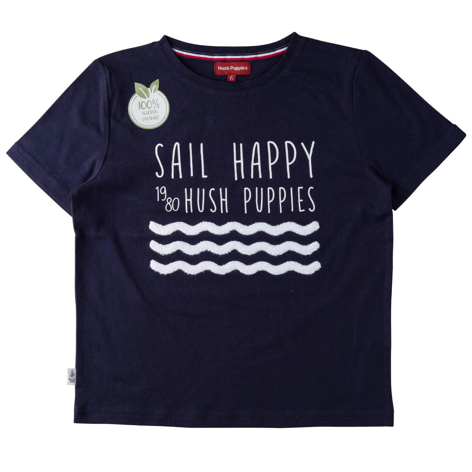 Polera Sail Niño Algodón Azul-0