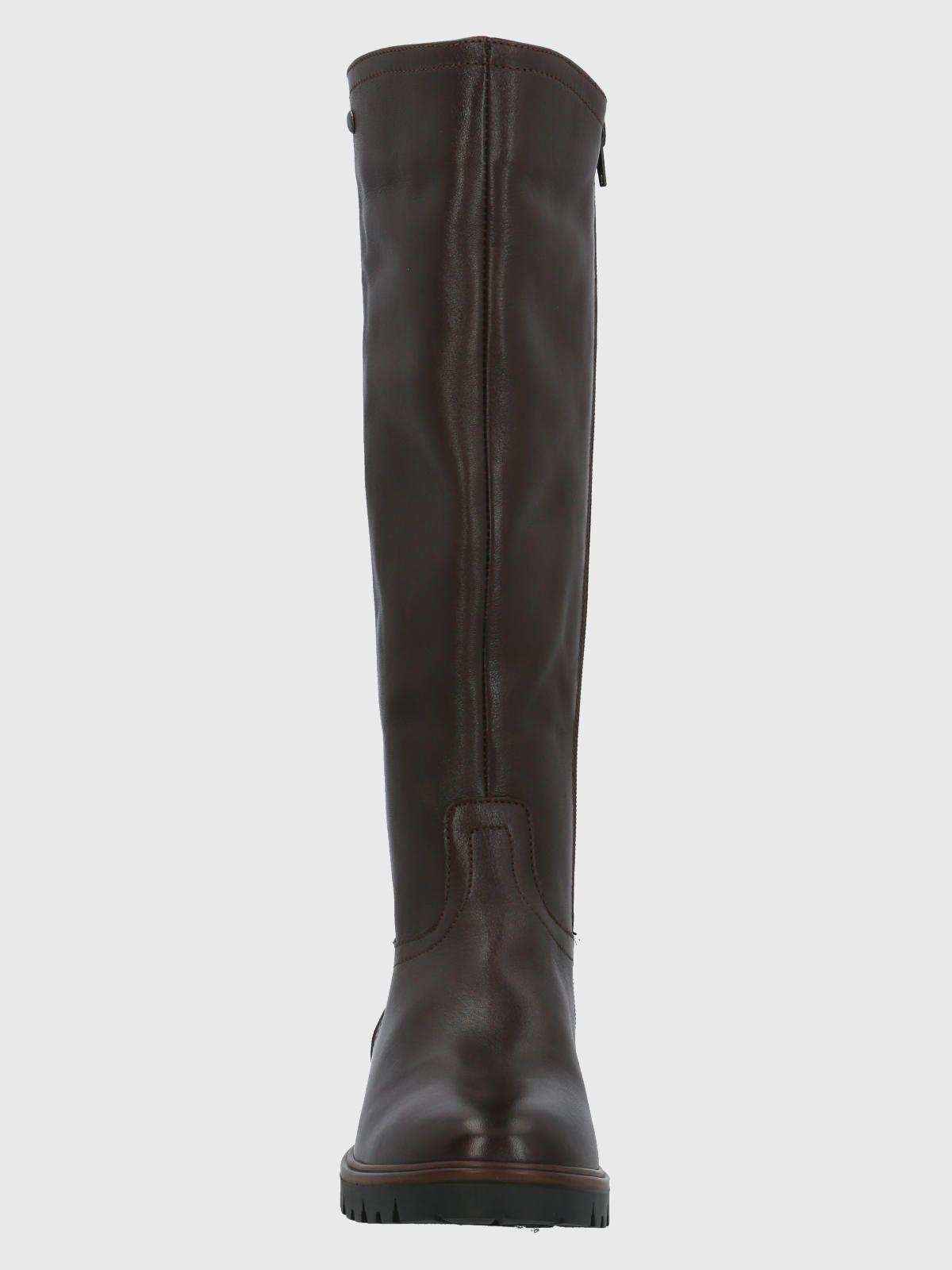 Bota Cuero Mujer Edra Negro-3