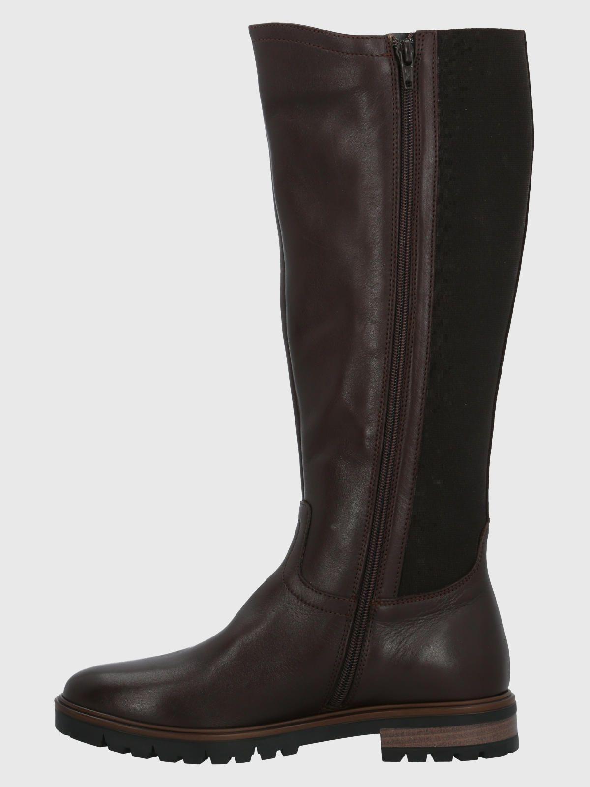 Bota Cuero Mujer Edra Negro-5