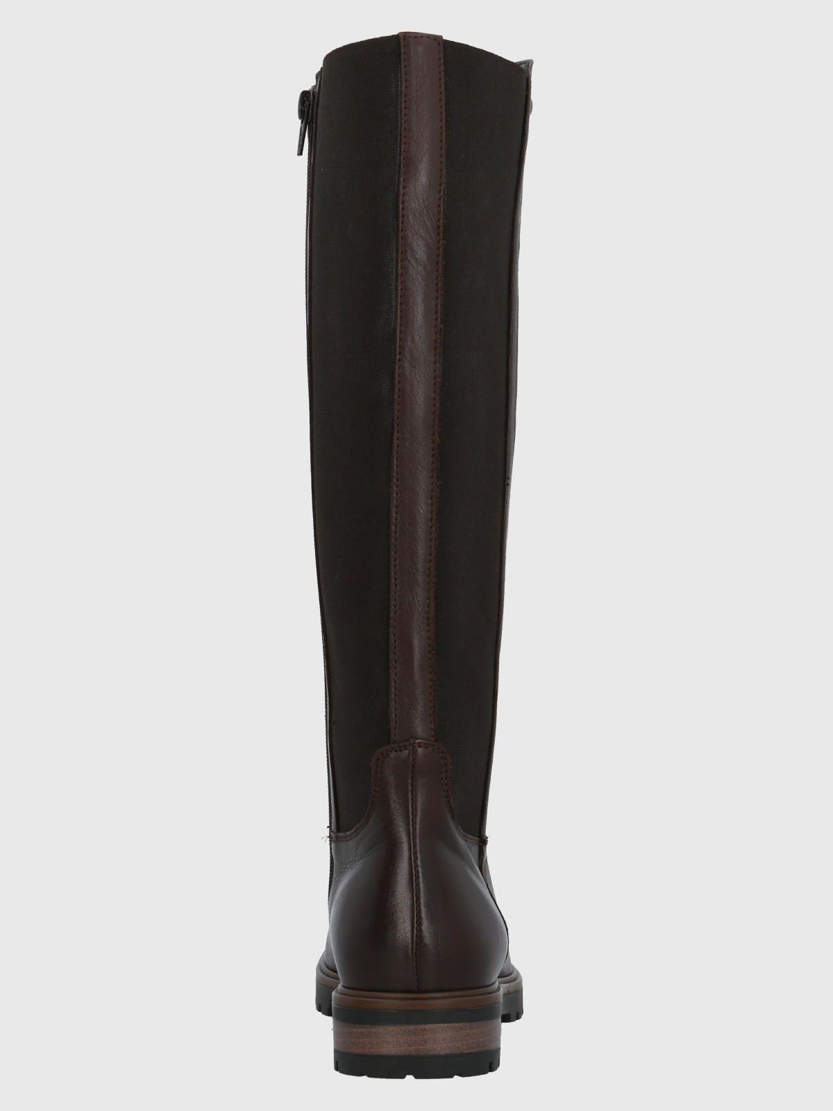 Bota Cuero Mujer Edra Negro-6