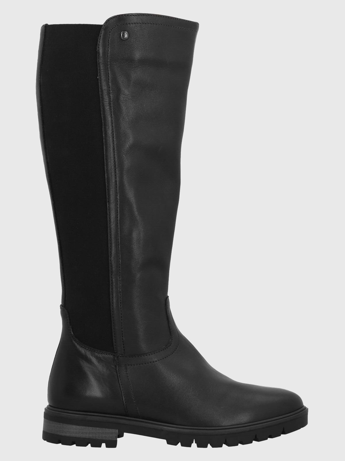 Bota Cuero Mujer Edra Negro-1