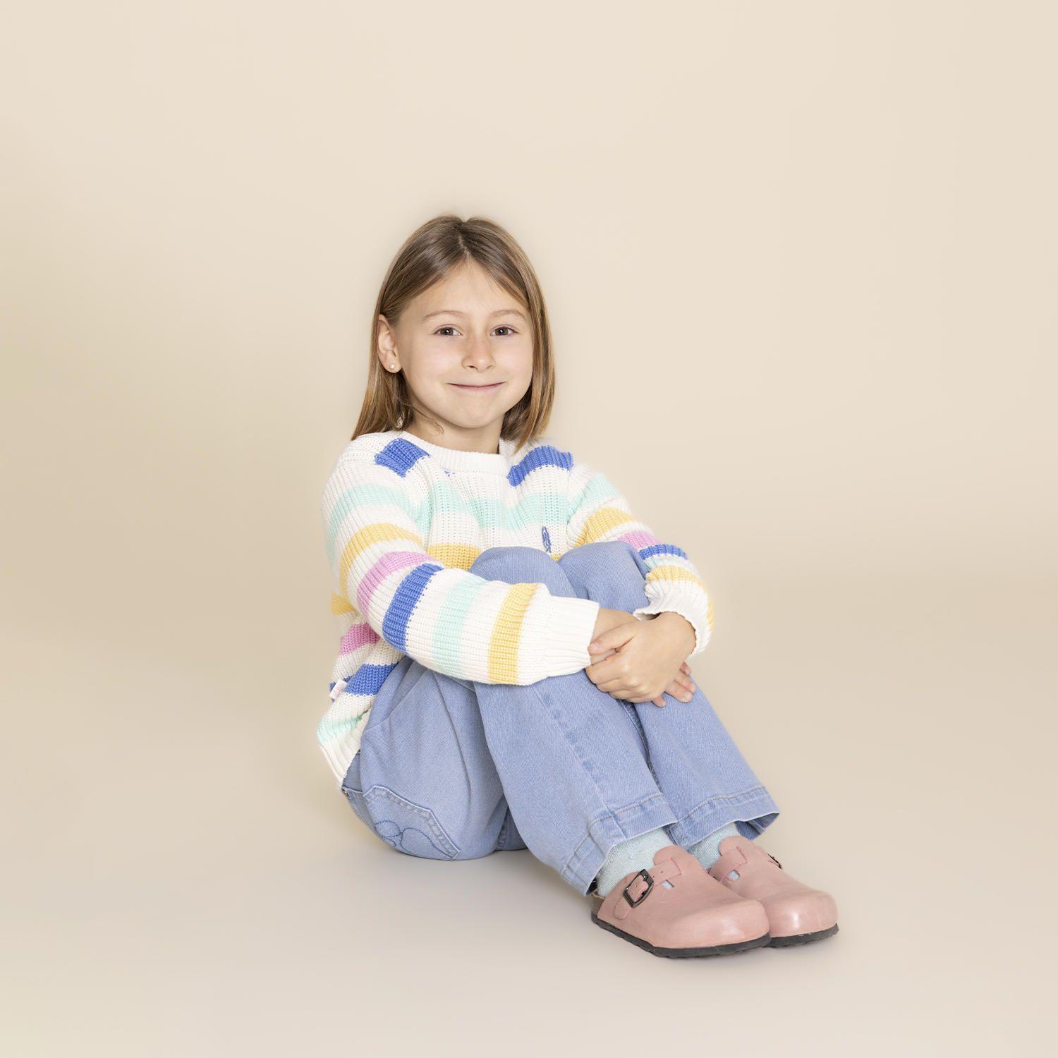 Zapato Cuero Delle (29-35) Rosado Niña-1