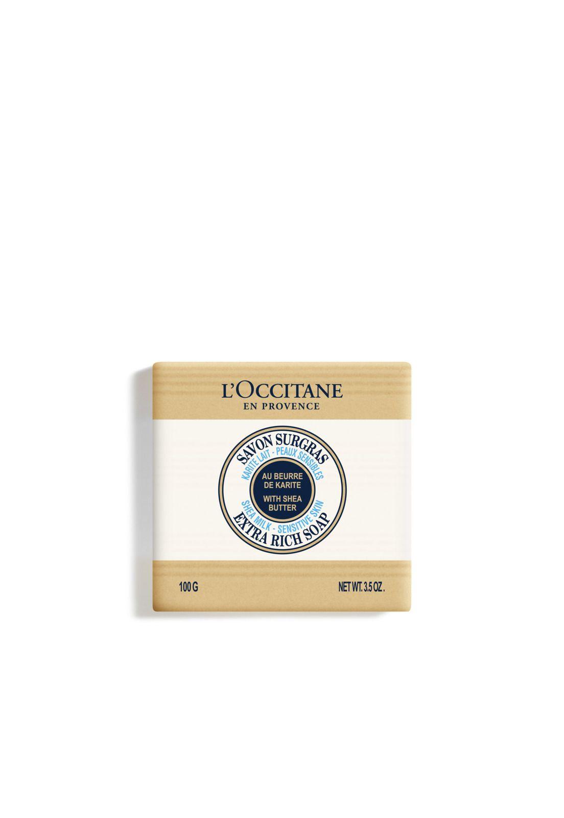 Jabón Sólido Karité Leche 100 gr LOccitane-0