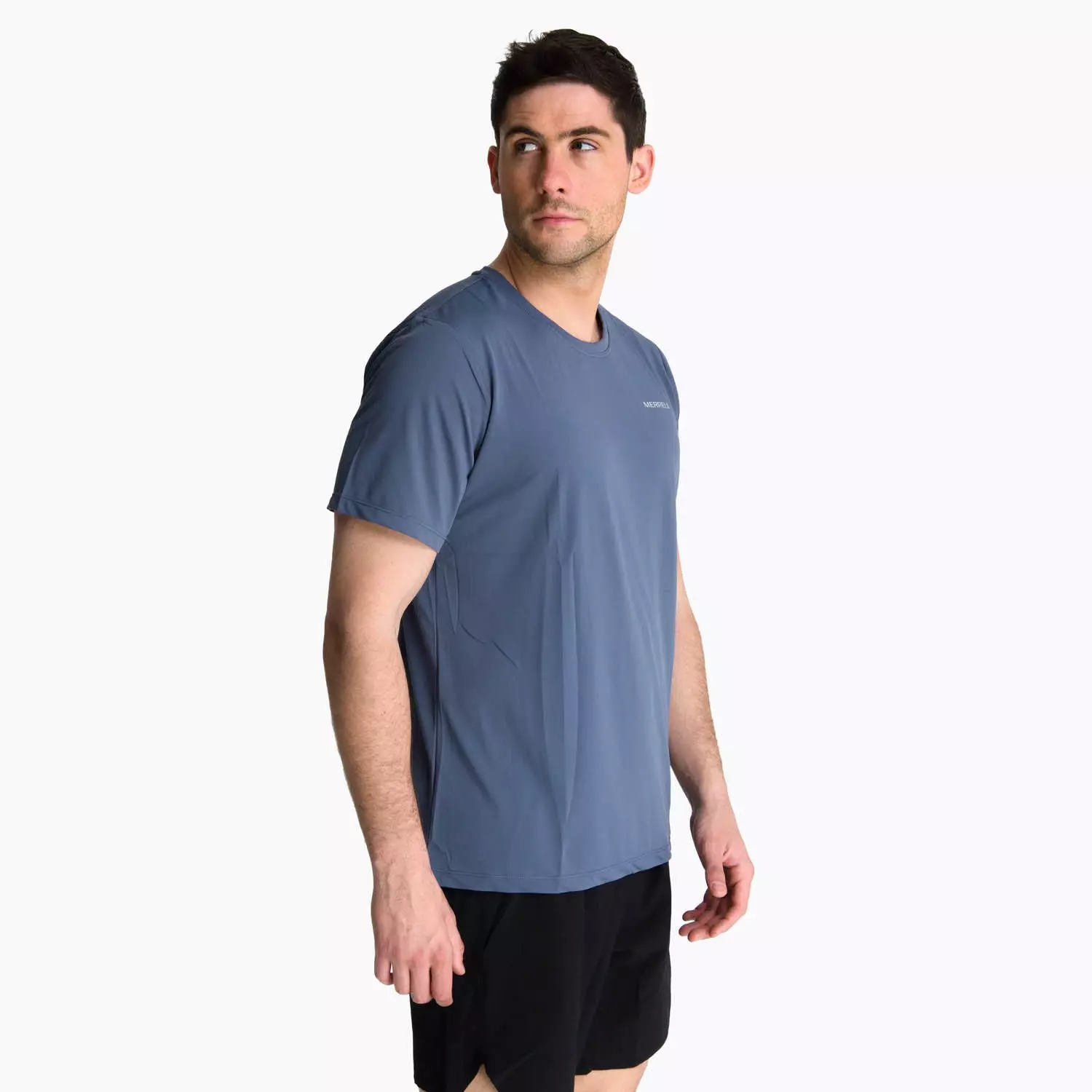 Polera Manga Corta Hombre Birdsville Gris -1